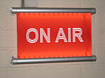 Bild von einem erleuchteten On-Air Schild
