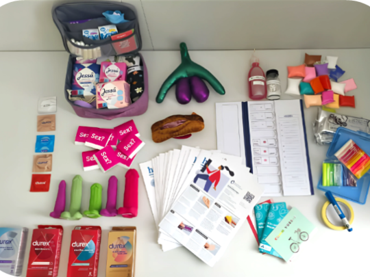 Lernbox mit Materialien zur Sexuellen Bildung