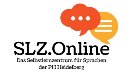 SLZ Logo. Text: SLZ.Online Das Selbstlernzentrum für Sprachen der PH Heidelberg