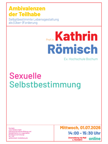Vortrag Kathrin Römisch: Sexuelle Selbstbestimmung