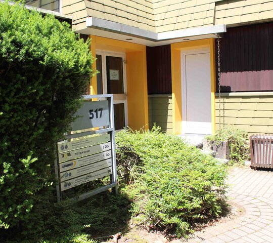 Der Eingangsbereich am Standort Technologiepark West.