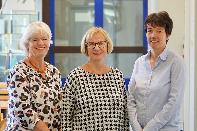 Gruppenbild von Lissy Jäkel, Manuela Welzel-Breuer und Claudia Hildebrandt