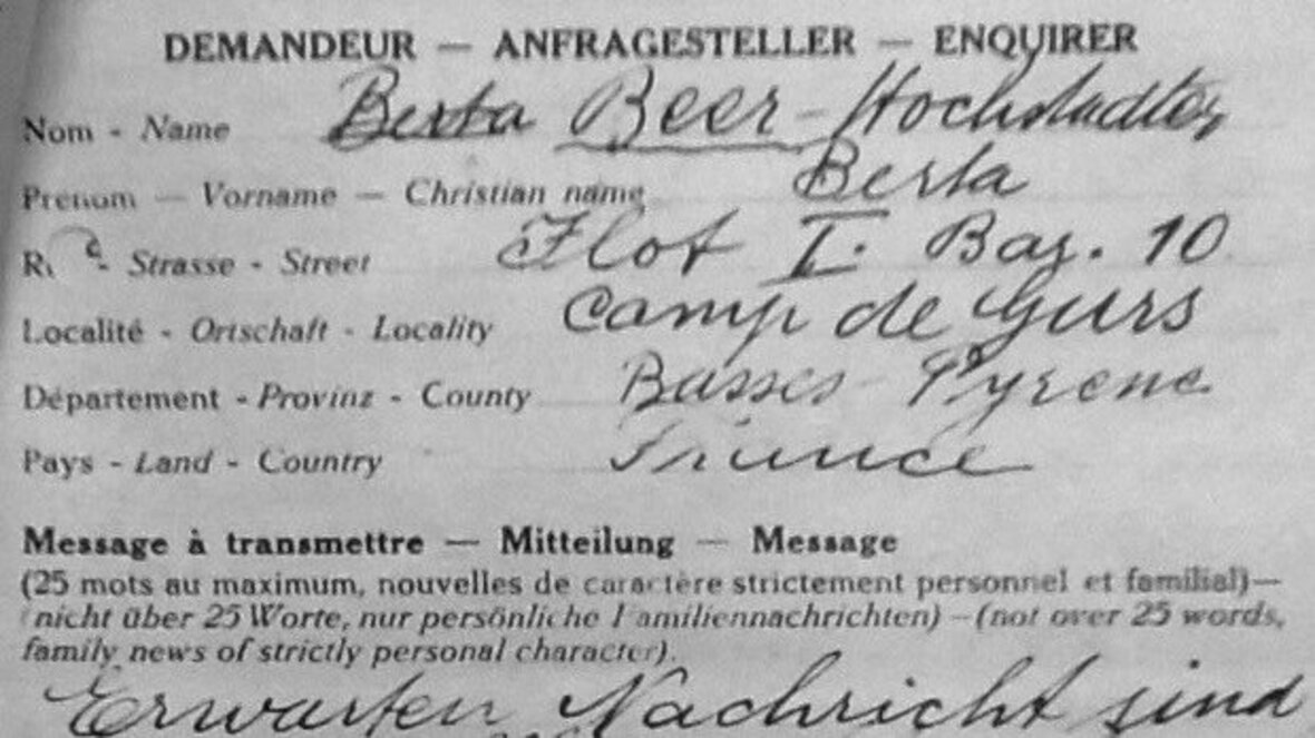 Foto vom Brief