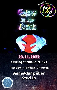 Flyer des Events Glow in the Dark