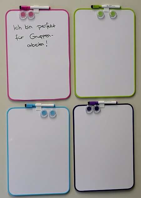 4 Whiteboards zum Beschriften