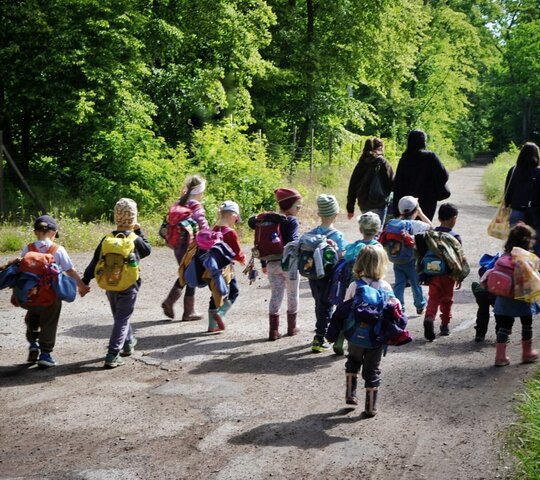 Kinder auf der Gesundheitswoche im Stadtteil Mannheim Schönau