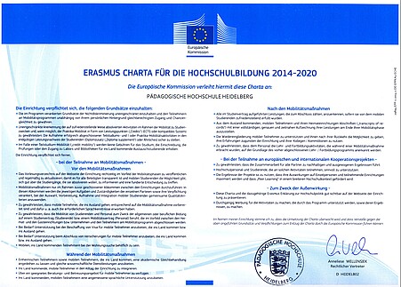 ERASMUS Charter für die Hochschulbildung 2014 bis 2020