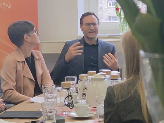 Jens Bucksch während der Pressekonferenz  zum Förderschwerpunkt "Bildung durch Bewegung" der Dietmar Hopp Stiftung.