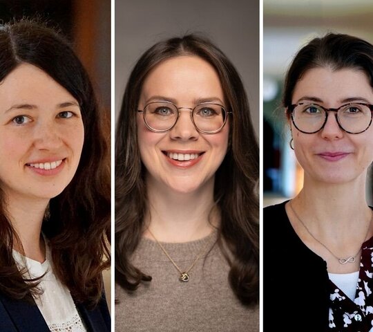 Die drei neuen Sprecherinnen der Postdocs