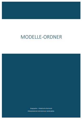 Deckblatt Modellregister und interner Link zum Dokument "Modellregister"