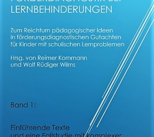 Blauer Buchtitel