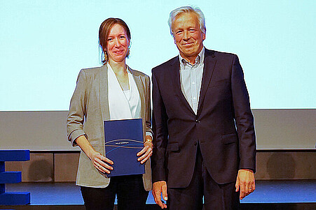 Katrin Schweitzer und Prof. Dr. Karl-Heinz Dammer