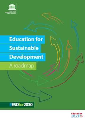 Titelblatt des Dokumentes "Education for sustainable Development - A Roadmap"