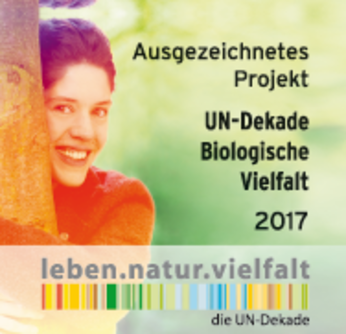 Logo der Auszeichnung Dekade der Biodiversität