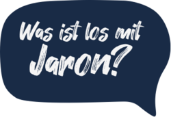 Das Symbolbild zeigt eine blaue Sprechblase mit der Frage: "Was ist los mit Jaron?". Copyright Arbeitsstab des Unabhängigen Beauftragten für Fragen des sexuellen Kindesmissbrauchs