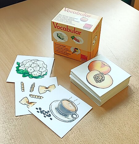 Vocabular-Box: Obst, Gemüse, Lebensmittel