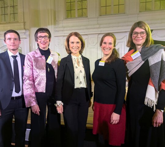 Jochen Laub, Karin Vach, Petra Olschowski, Priska Sprenger und Stine Albers