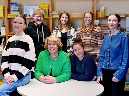Das Bild zeigt das Team der Lernwerkstatt Inklusion aus dem Wintersemester 25/26