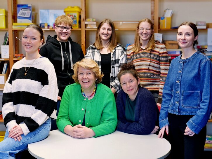 Das Bild zeigt das Team der Lernwerkstatt Inklusion aus dem Wintersemester 25/26