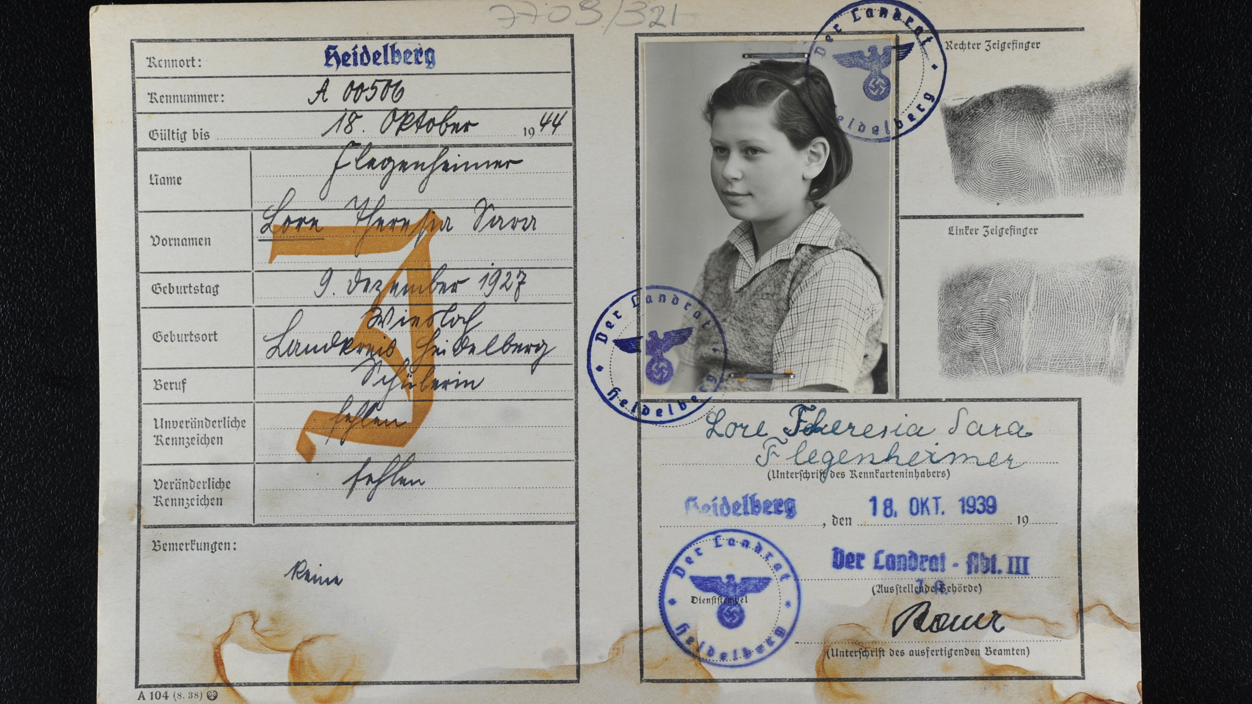 Porträtfoto von Lore Flegenheimer