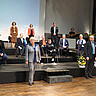 Das Bild zeigt das Team des AWZIB gemeinsam mit Wissenschaftsministerin Bauer und PH-Rektur Huneke. Copyright: Pädagogische Hochschule Heidelberg