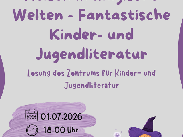 Veranstaltungsplakat für die Lesung