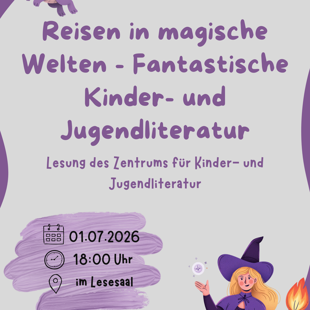 Veranstaltungsplakat für die Lesung