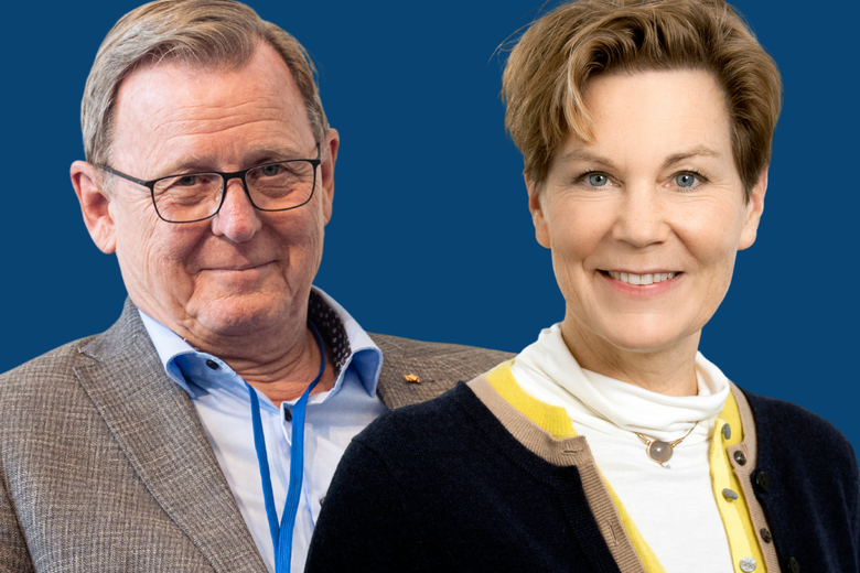 Collage aus Bildern von Bodo Ramelow und Eva Winkler