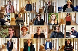 Das Bild zeigt Collage von dem multiprofessionellem Team von 18 Menschen mit und ohne Behinderung der AW-ZIB. Copyright Pädagogische Hochschule Heidelberg