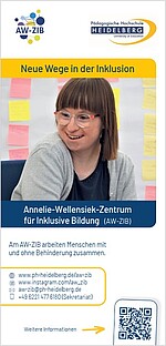Das Foto zeigt das Cover des Flyers des AW-ZIB