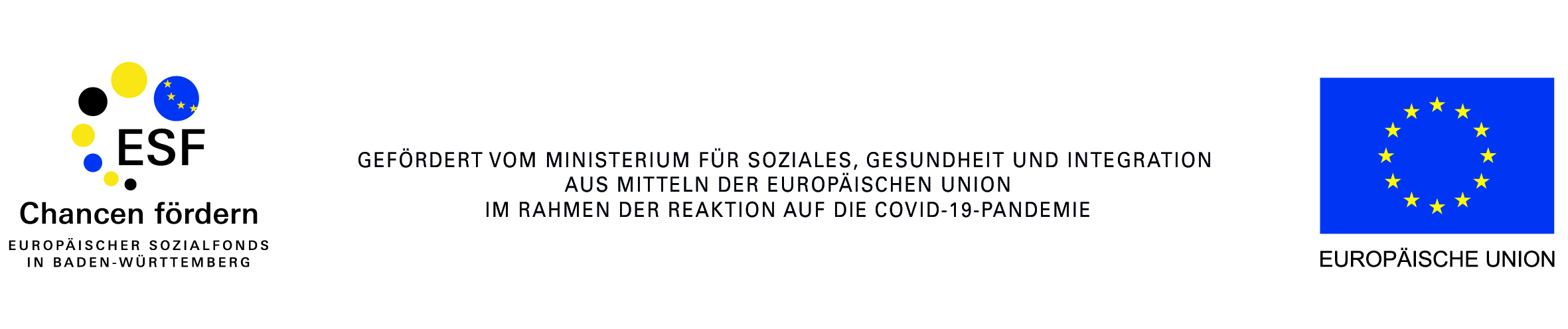 Logos der Förderpartner ESF und EU